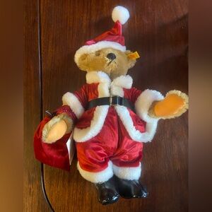 Steiff Festive Red Santa Teddy Bear